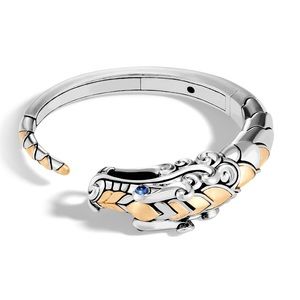NWT John Hardy 18K Silver Dragon Cuff Bracelet